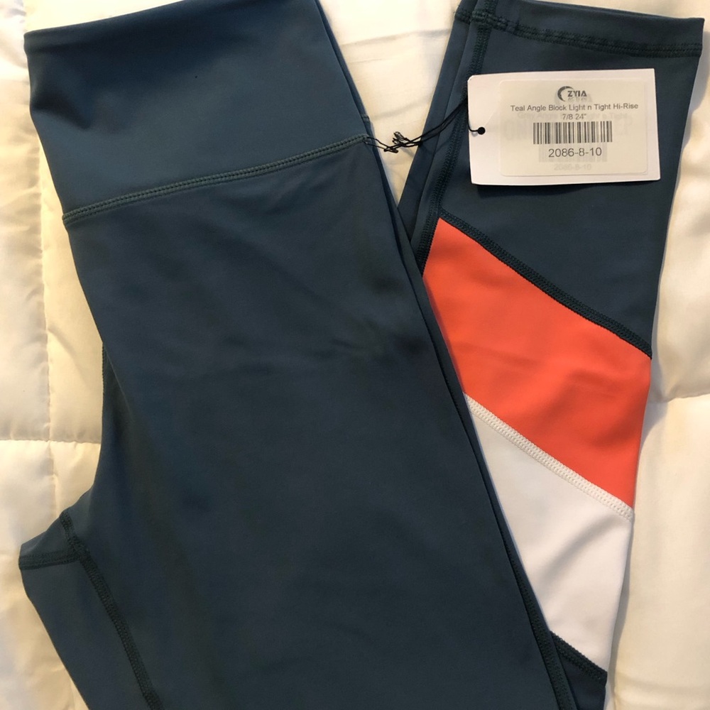 ZYIA Teal Block Light n Tight Legging